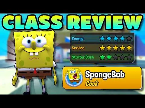 I USED ONLY SPONGEBOB TO SAVE THE KRUSTY KRAB.. (Class Review)